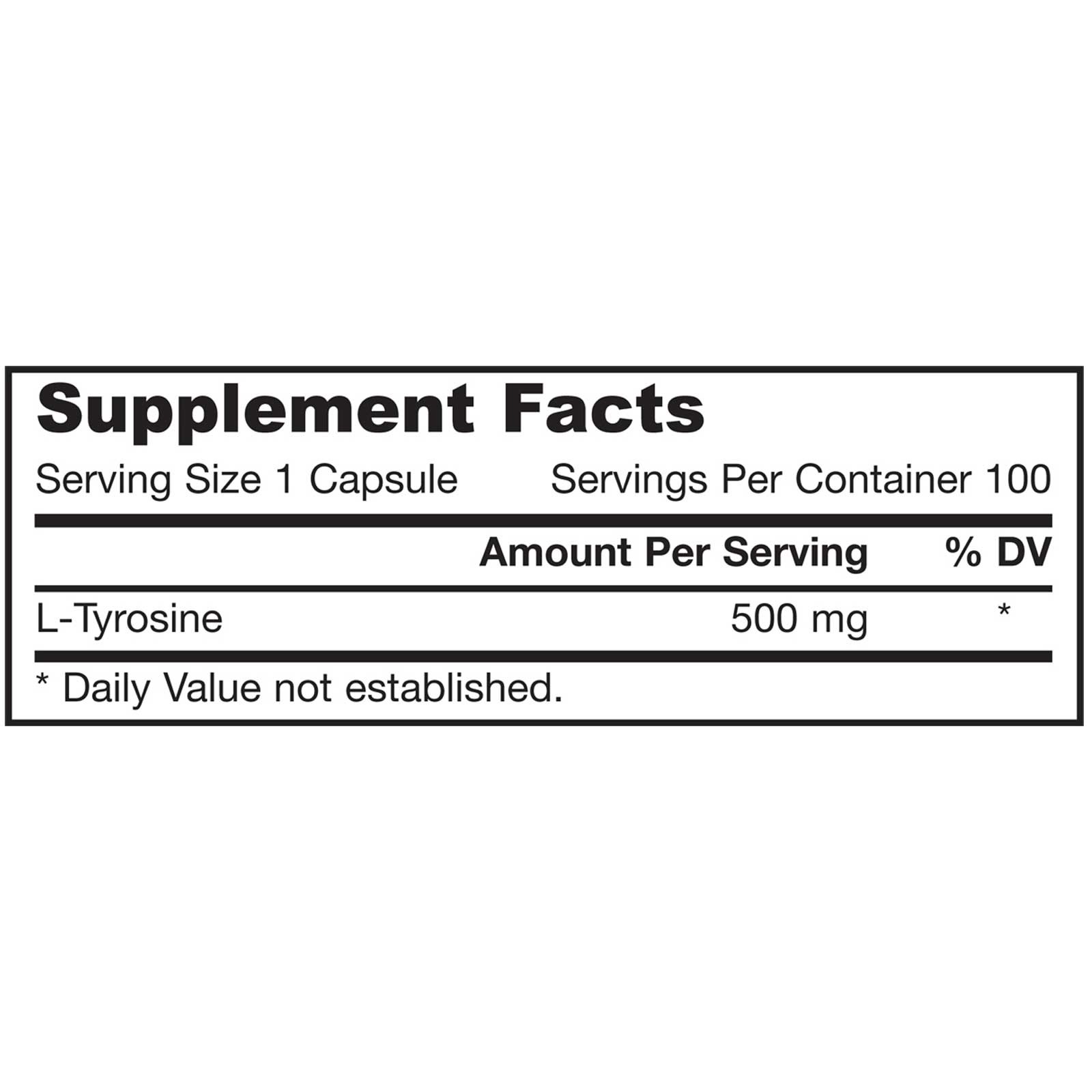 NOW L-Tyrosine 500 mg